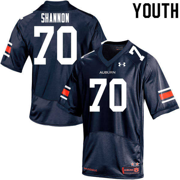 Youth #70 David Shannon Auburn Tigers College Football Jerseys Sale-Navy